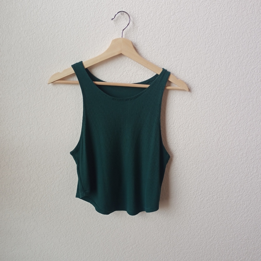 SO s Teal Cropped Tank